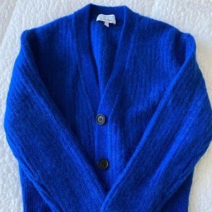 & Other Stories Alpaca Blend Blue Cardigan